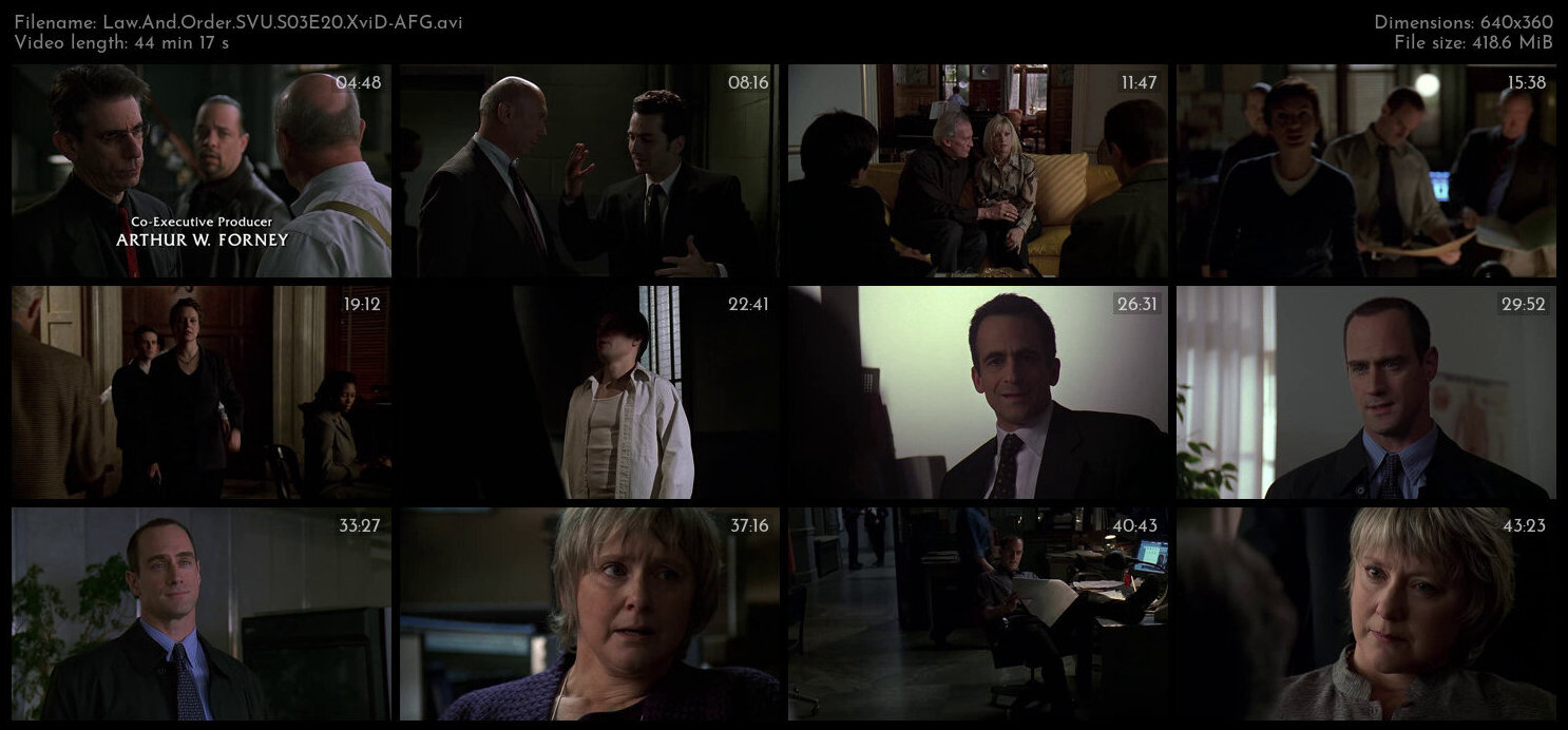 Law And Order SVU S03E20 XviD AFG TGx