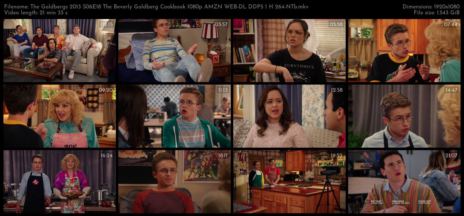 The Goldbergs 2013 S06E18 The Beverly Goldberg Cookbook 1080p AMZN WEB DL DDP5 1 H 264 NTb TGx