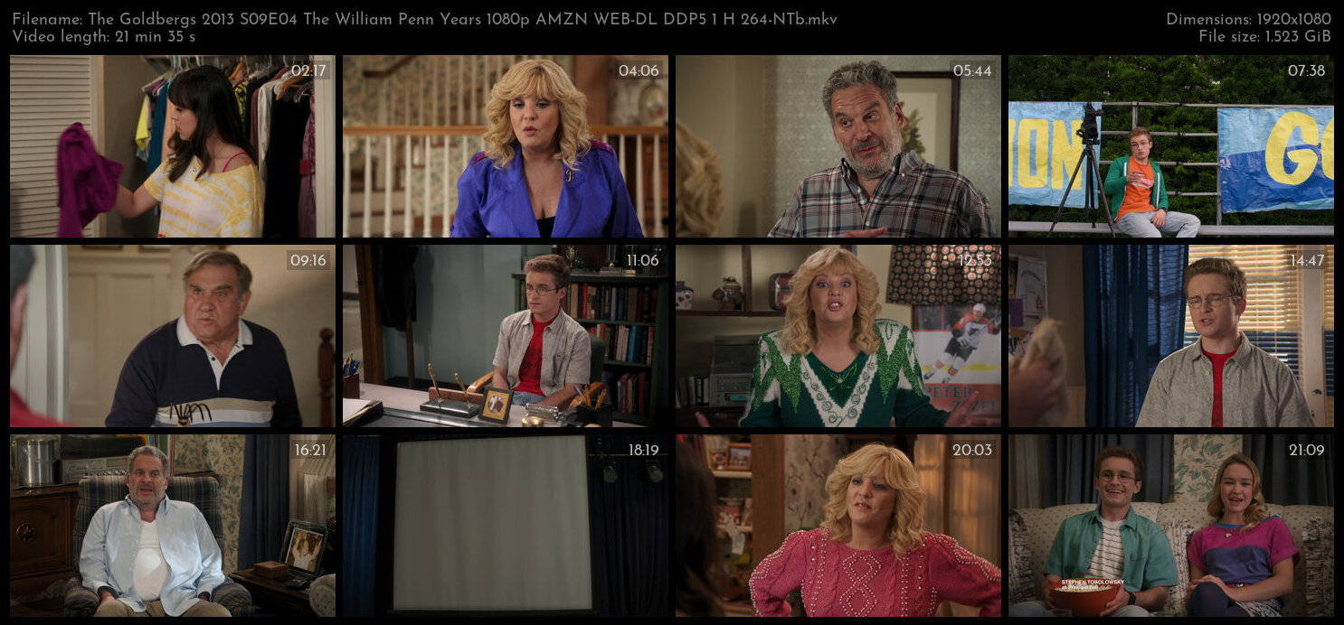 The Goldbergs 2013 S09E04 The William Penn Years 1080p AMZN WEB DL DDP5 1 H 264 NTb TGx