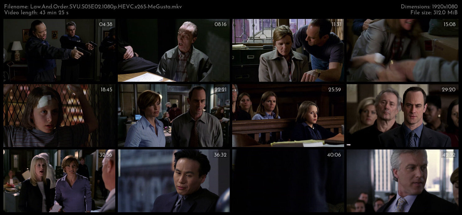 Law And Order SVU S05E02 1080p HEVC x265 MeGusta TGx