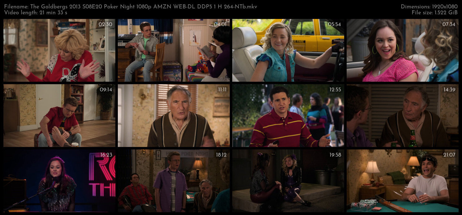 The Goldbergs 2013 S08E20 Poker Night 1080p AMZN WEB DL DDP5 1 H 264 NTb TGx