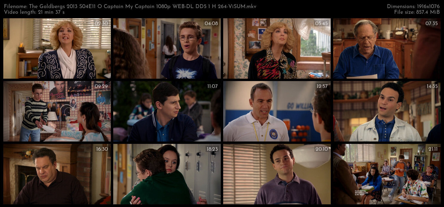 The Goldbergs 2013 S04E11 O Captain My Captain 1080p WEB DL DD5 1 H 264 ViSUM TGx