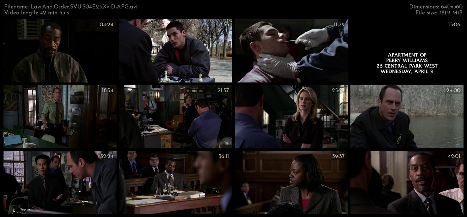 Law And Order SVU S04E23 XviD AFG TGx