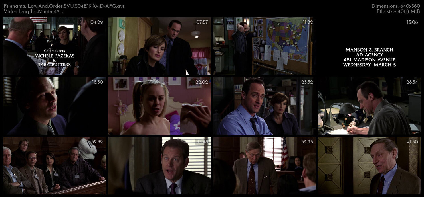 Law And Order SVU S04E19 XviD AFG TGx