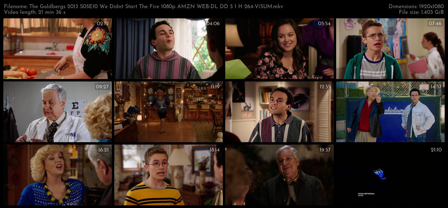 The Goldbergs 2013 S05E10 We Didnt Start The Fire 1080p AMZN WEB DL DD 5 1 H 264 ViSUM TGx