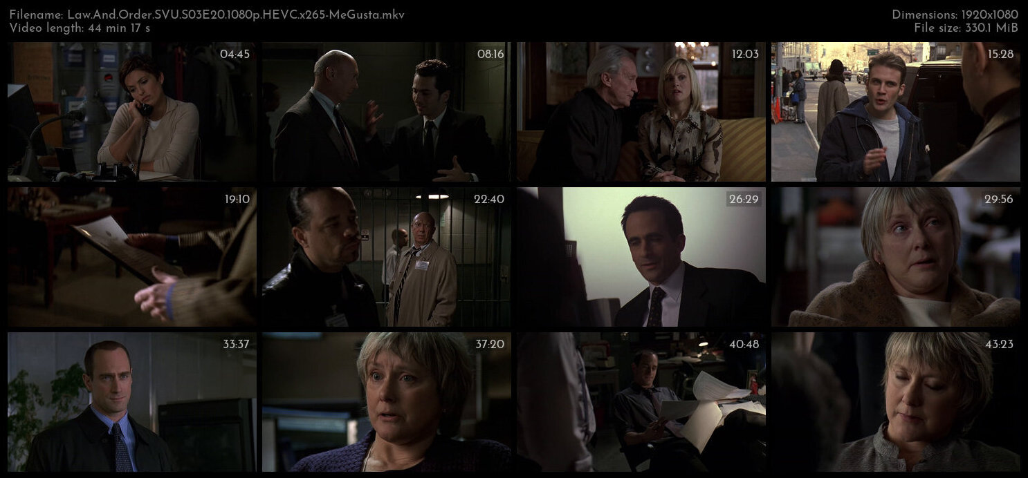 Law And Order SVU S03E20 1080p HEVC x265 MeGusta TGx