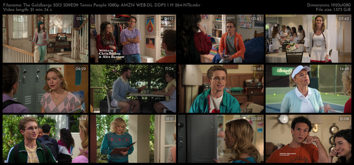 The Goldbergs 2013 S09E09 Tennis People 1080p AMZN WEB DL DDP5 1 H 264 NTb TGx