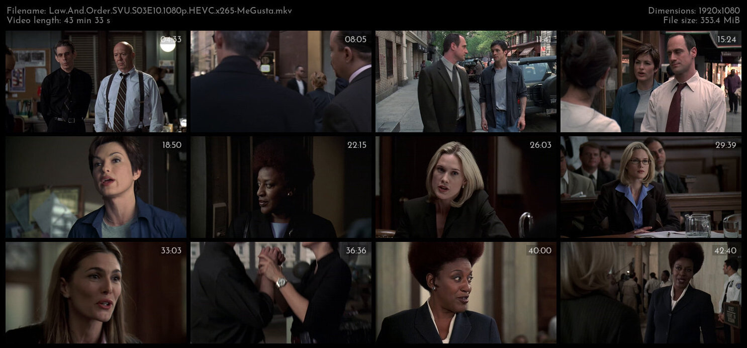 Law And Order SVU S03E10 1080p HEVC x265 MeGusta TGx