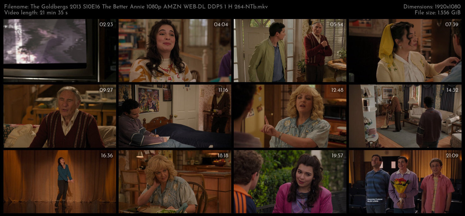 The Goldbergs 2013 S10E16 The Better Annie 1080p AMZN WEB DL DDP5 1 H 264 NTb TGx