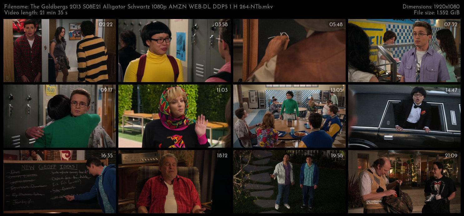 The Goldbergs 2013 S08E21 Alligator Schwartz 1080p AMZN WEB DL DDP5 1 H 264 NTb TGx