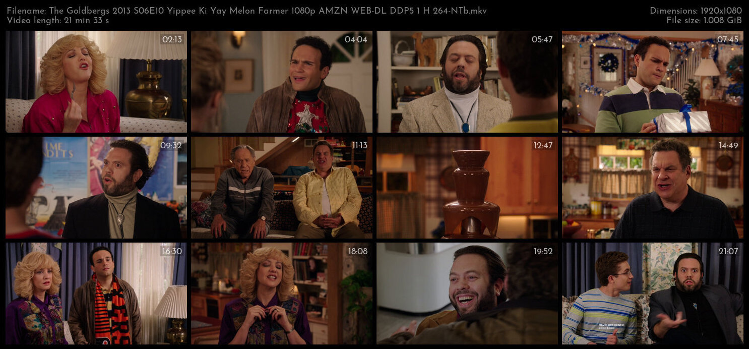 The Goldbergs 2013 S06E10 Yippee Ki Yay Melon Farmer 1080p AMZN WEB DL DDP5 1 H 264 NTb TGx