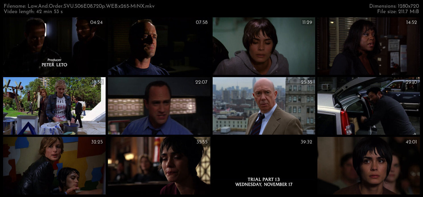 Law And Order SVU S06E08 720p WEB x265 MiNX TGx