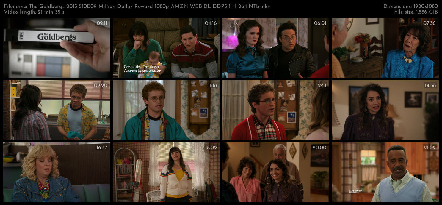 The Goldbergs 2013 S10E09 Million Dollar Reward 1080p AMZN WEB DL DDP5 1 H 264 NTb TGx