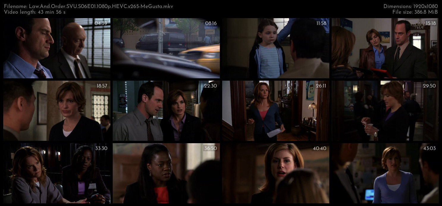 Law And Order SVU S06E01 1080p HEVC x265 MeGusta TGx