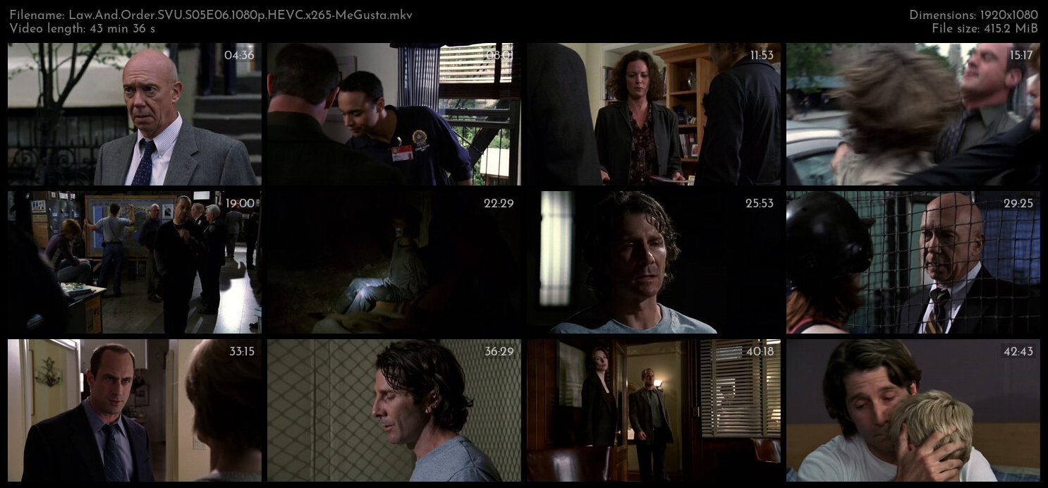 Law And Order SVU S05E06 1080p HEVC x265 MeGusta TGx