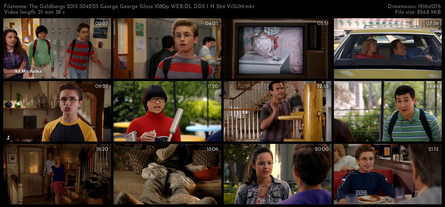 The Goldbergs 2013 S04E03 George George Glass 1080p WEB DL DD5 1 H 264 ViSUM TGx