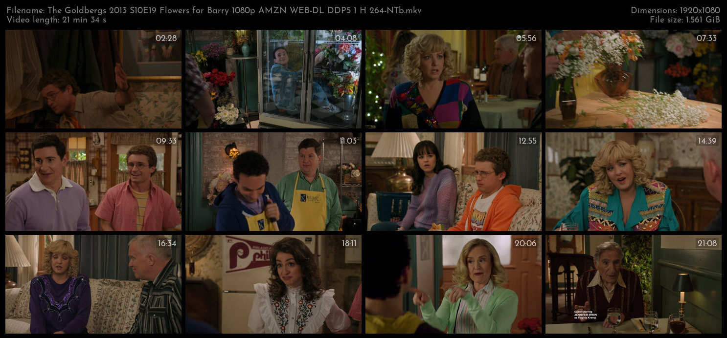 The Goldbergs 2013 S10E19 Flowers for Barry 1080p AMZN WEB DL DDP5 1 H 264 NTb TGx