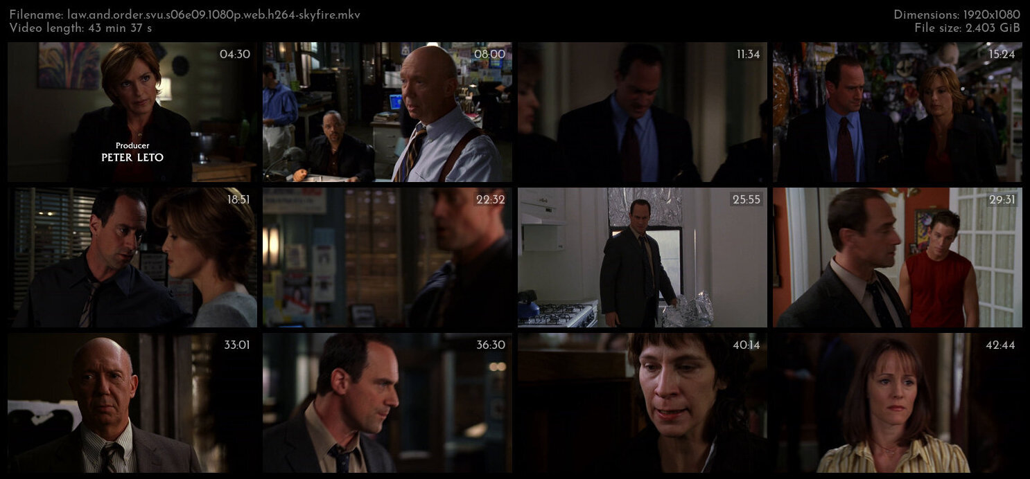 Law And Order SVU S06E09 1080p WEB H264 SKYFiRE TGx