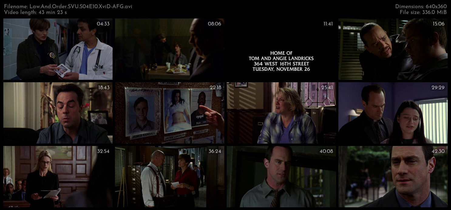 Law And Order SVU S04E10 XviD AFG TGx