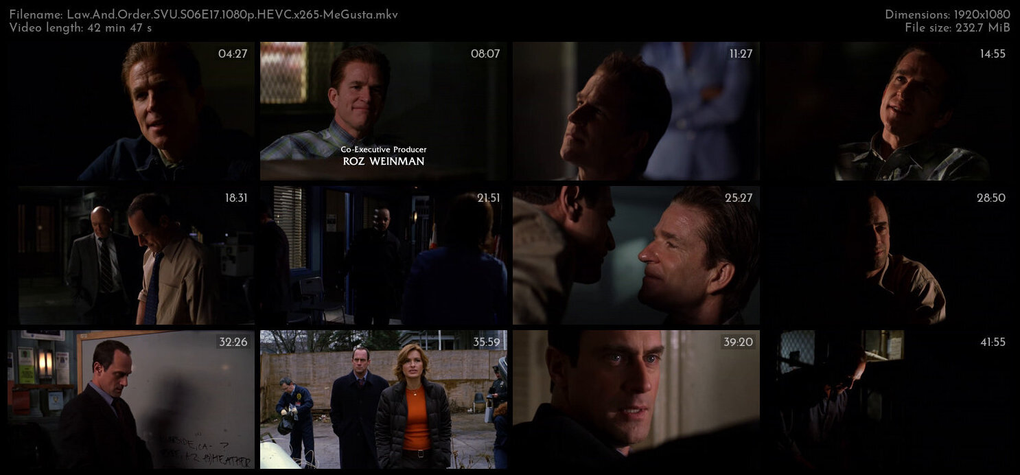 Law And Order SVU S06E17 1080p HEVC x265 MeGusta TGx