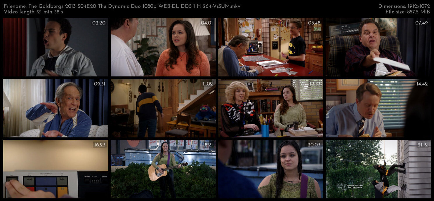 The Goldbergs 2013 S04E20 The Dynamic Duo 1080p WEB DL DD5 1 H 264 ViSUM TGx