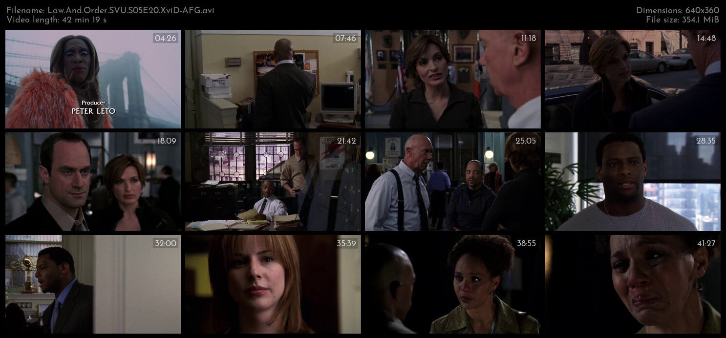 Law And Order SVU S05E20 XviD AFG TGx