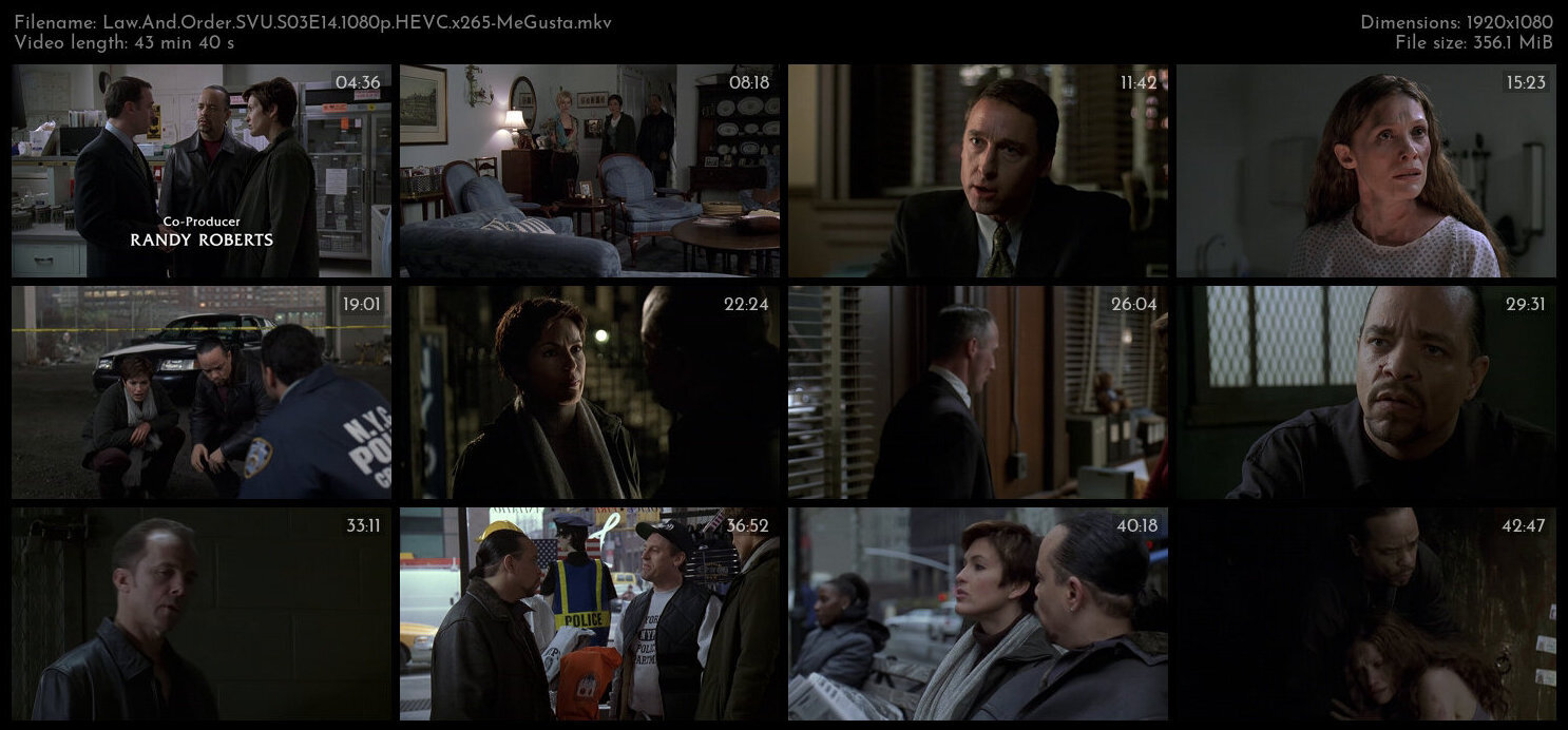 Law And Order SVU S03E14 1080p HEVC x265 MeGusta TGx