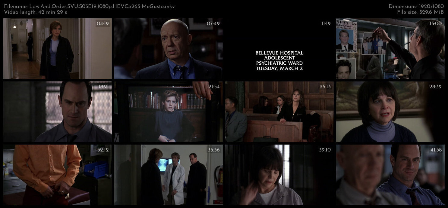 Law And Order SVU S05E19 1080p HEVC x265 MeGusta TGx