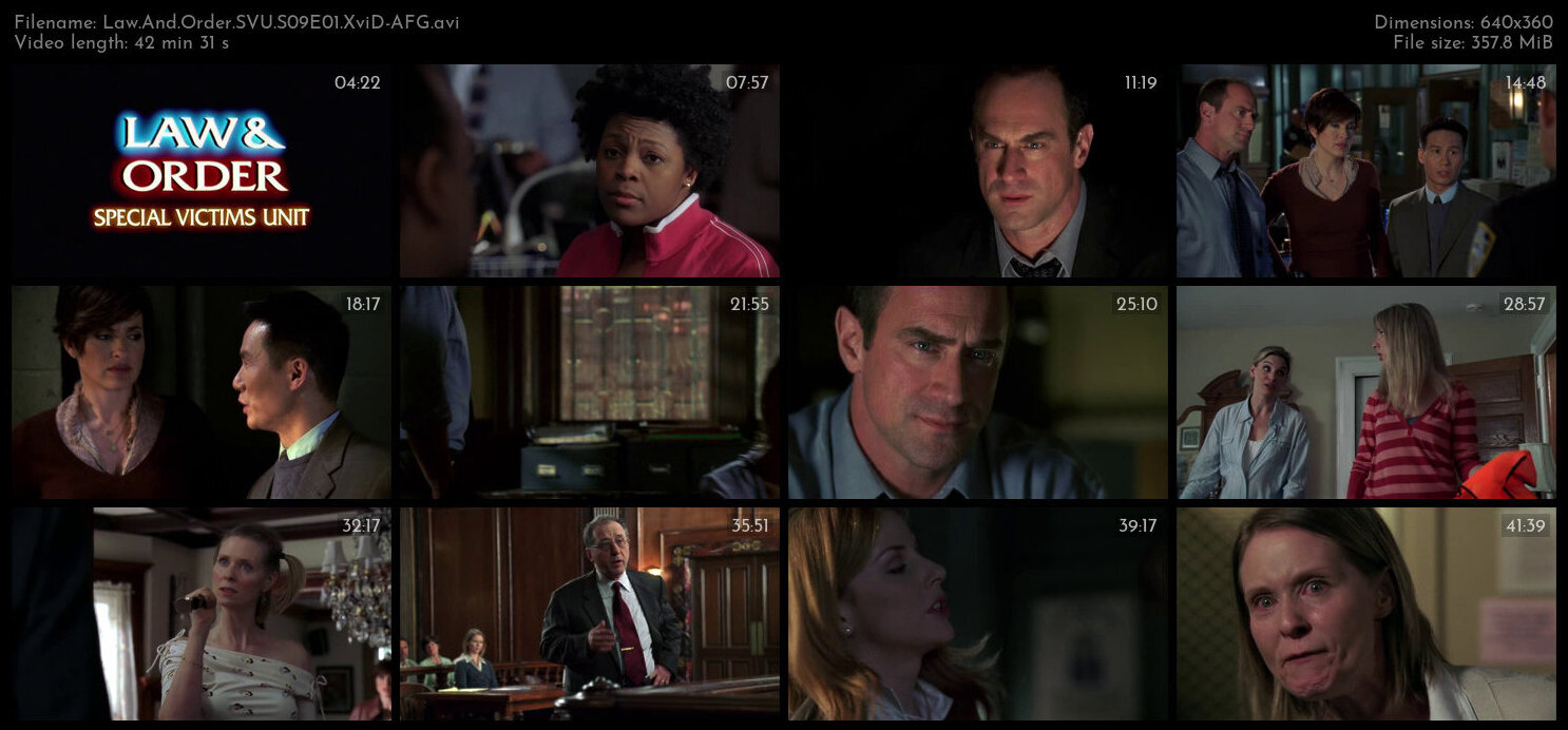 Law And Order SVU S09E01 XviD AFG TGx