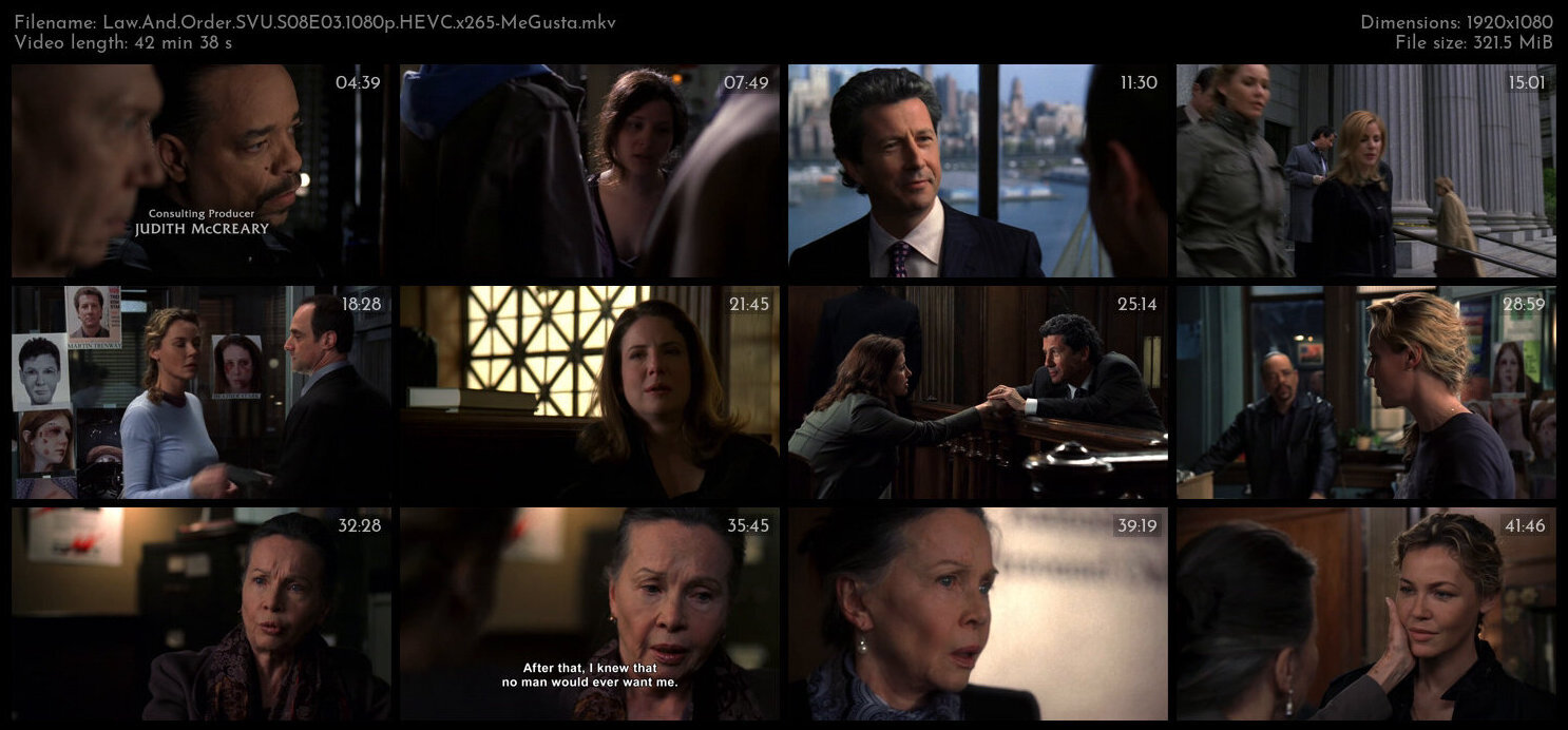 Law And Order SVU S08E03 1080p HEVC x265 MeGusta TGx