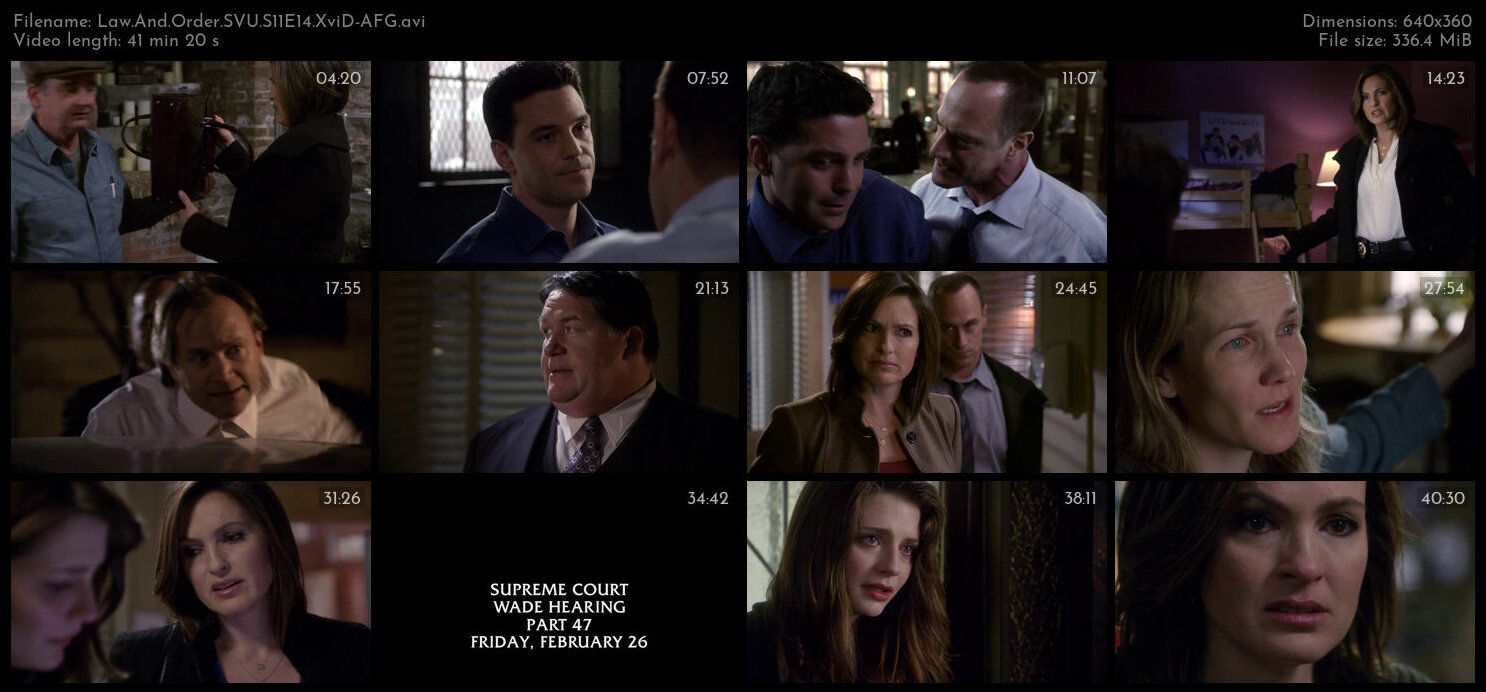 Law And Order SVU S11E14 XviD AFG TGx