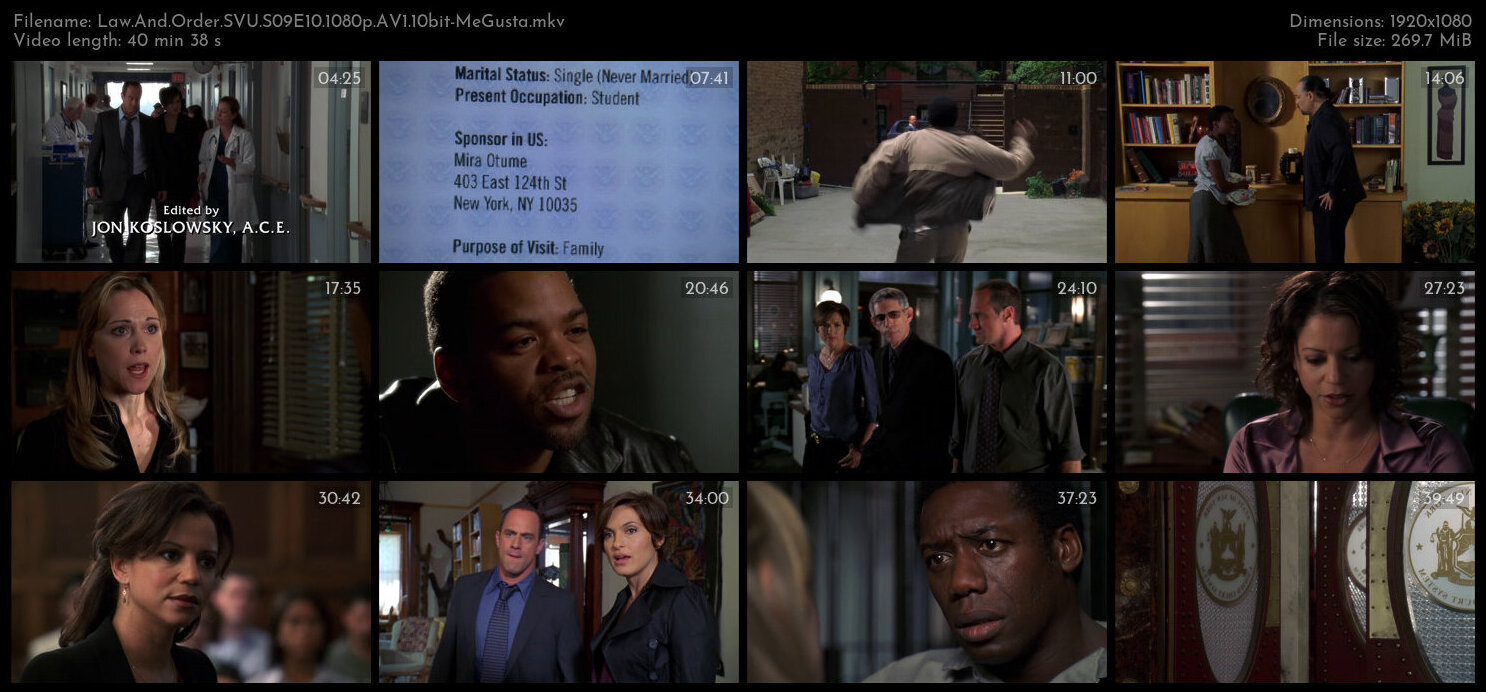 Law And Order SVU S09E10 1080p AV1 10bit MeGusta TGx