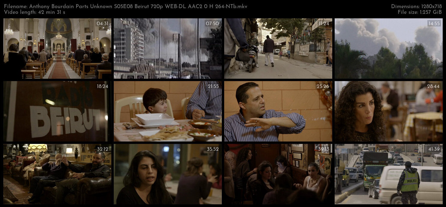 Anthony Bourdain Parts Unknown S05E08 Beirut 720p WEB DL AAC2 0 H 264 NTb TGx