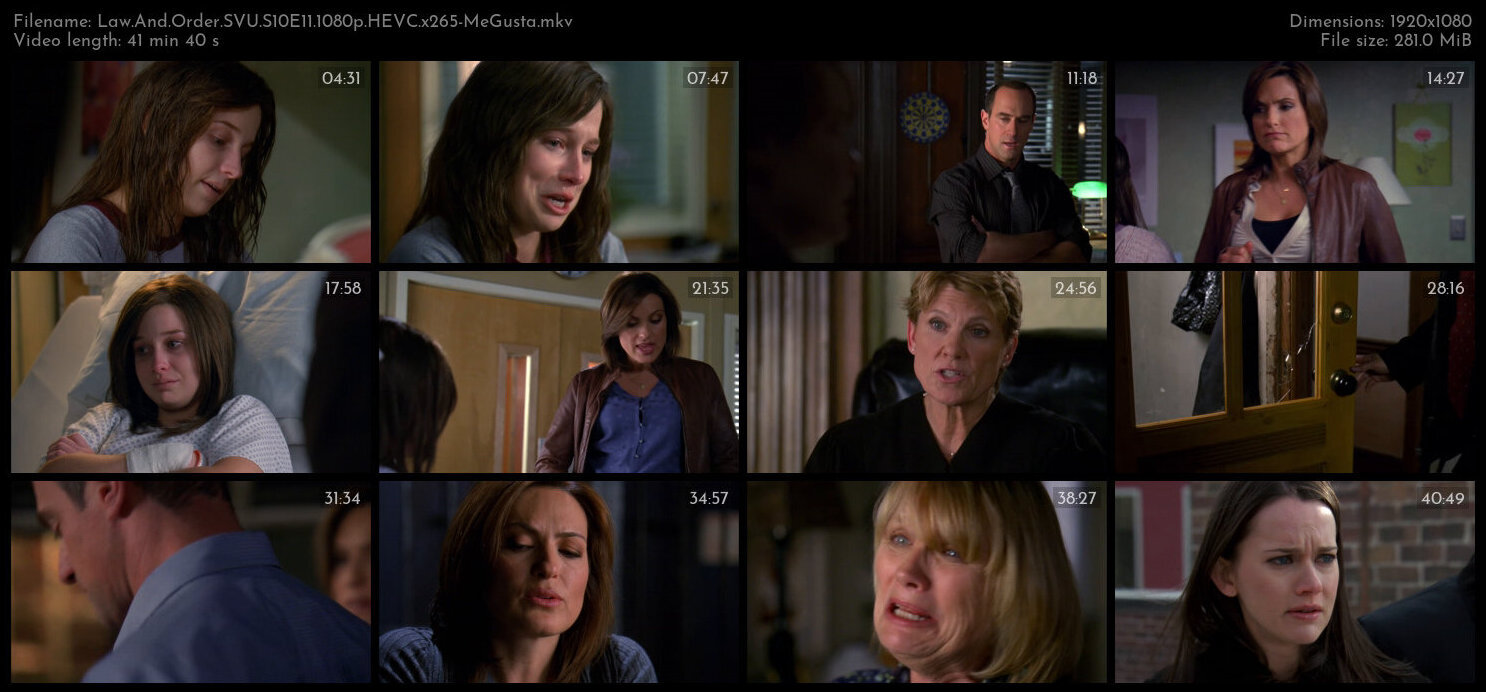 Law And Order SVU S10E11 1080p HEVC x265 MeGusta TGx