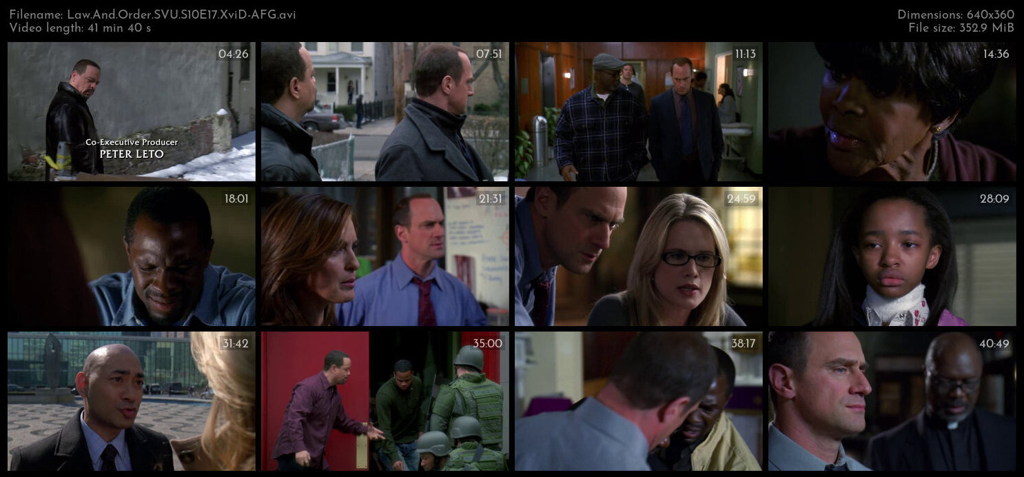 Law And Order SVU S10E17 XviD AFG TGx