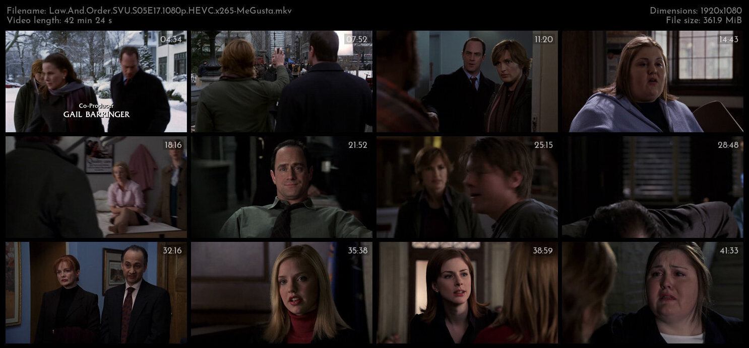 Law And Order SVU S05E17 1080p HEVC x265 MeGusta TGx