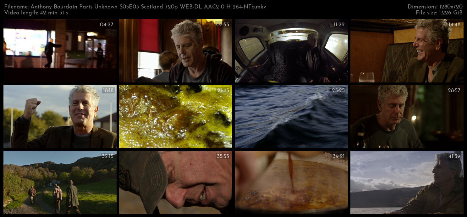 Anthony Bourdain Parts Unknown S05E03 Scotland 720p WEB DL AAC2 0 H 264 NTb TGx