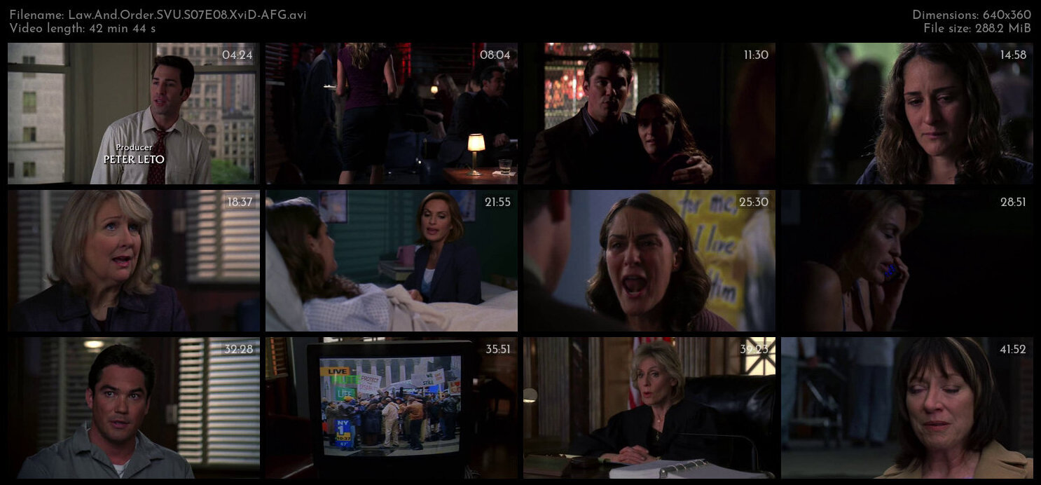 Law And Order SVU S07E08 XviD AFG TGx