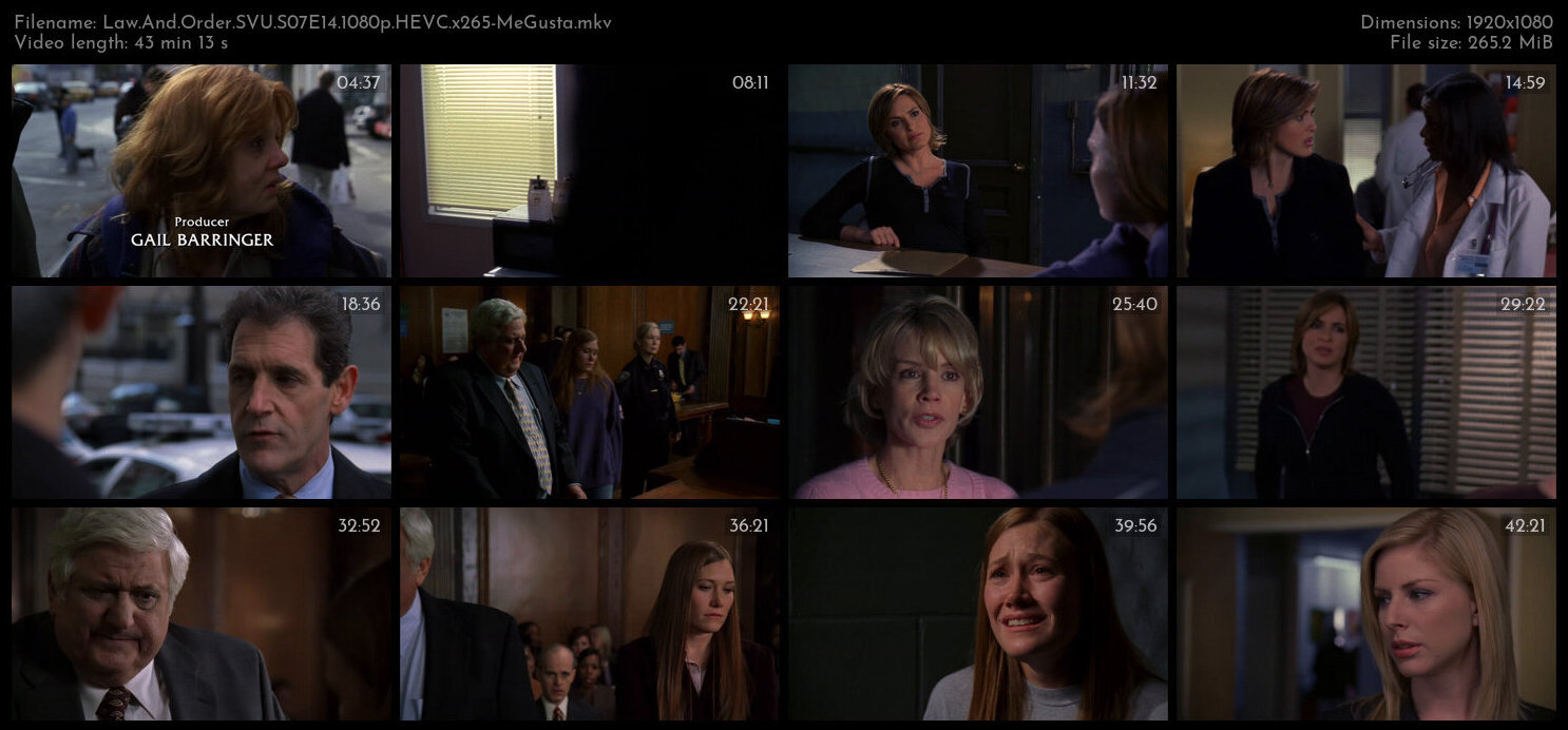 Law And Order SVU S07E14 1080p HEVC x265 MeGusta TGx