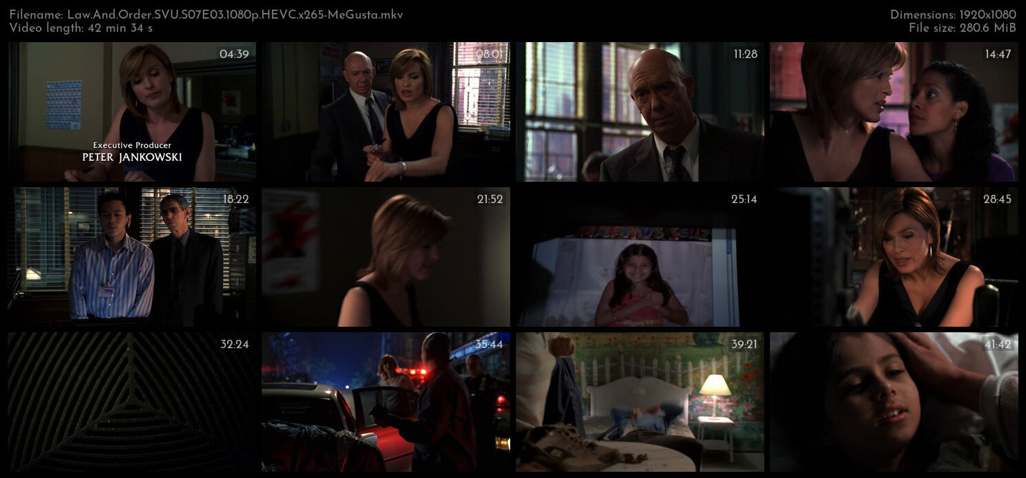 Law And Order SVU S07E03 1080p HEVC x265 MeGusta TGx