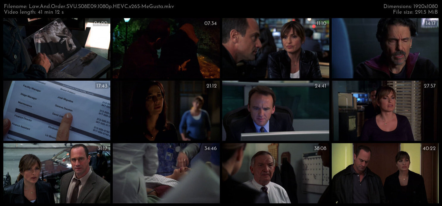 Law And Order SVU S08E09 1080p HEVC x265 MeGusta TGx