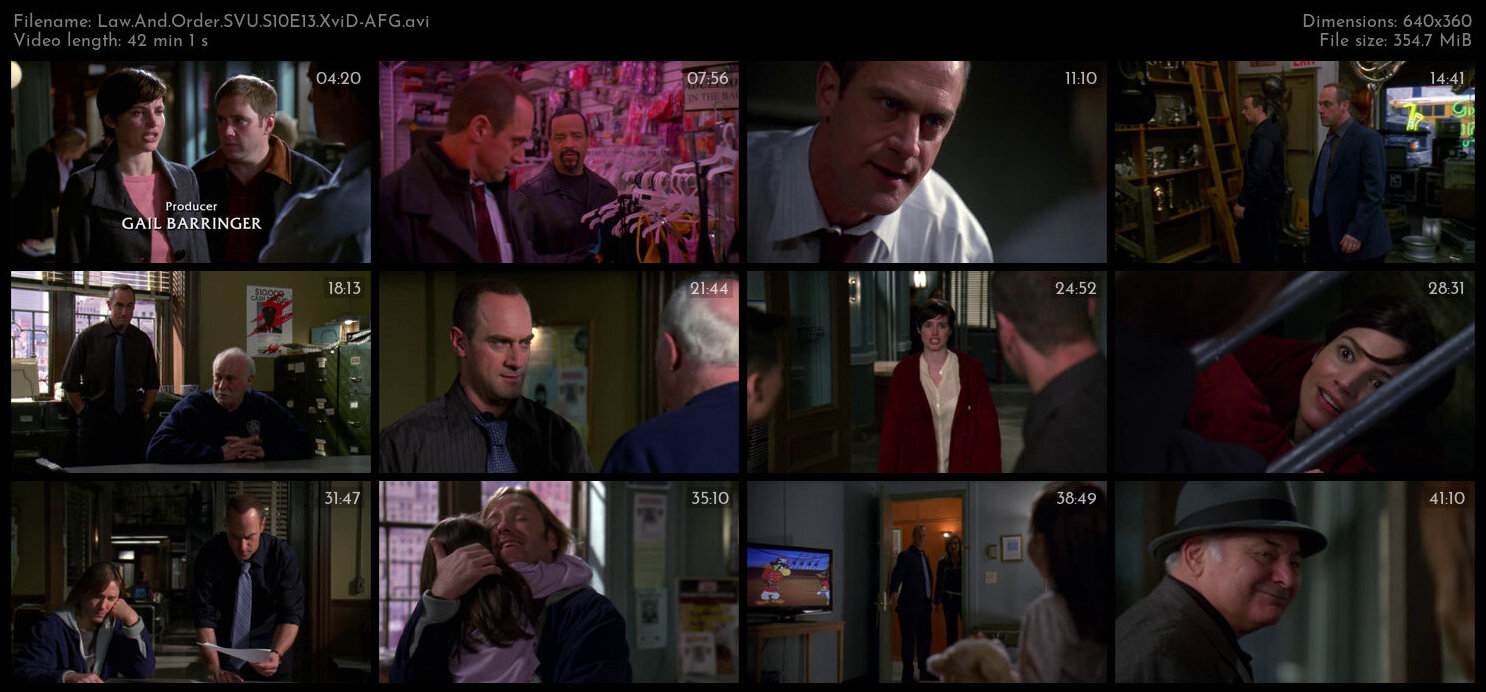 Law And Order SVU S10E13 XviD AFG TGx