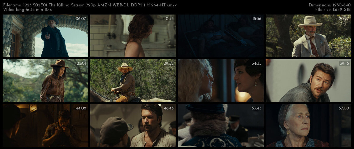 1923 S02E01 The Killing Season 720p AMZN WEB DL DDP5 1 H 264 NTb TGx