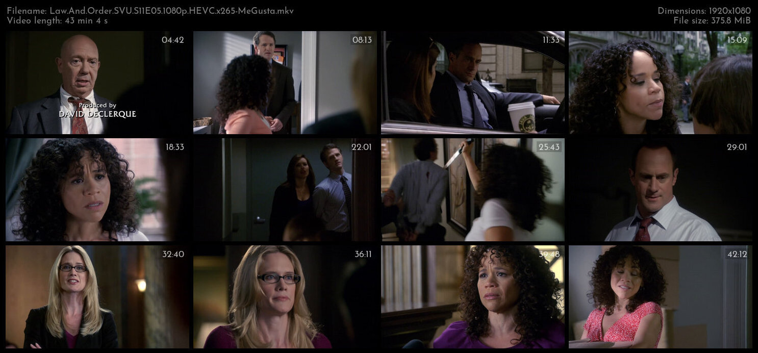 Law And Order SVU S11E05 1080p HEVC x265 MeGusta TGx