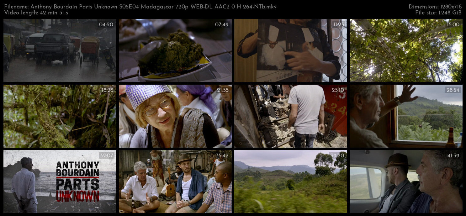 Anthony Bourdain Parts Unknown S05E04 Madagascar 720p WEB DL AAC2 0 H 264 NTb TGx