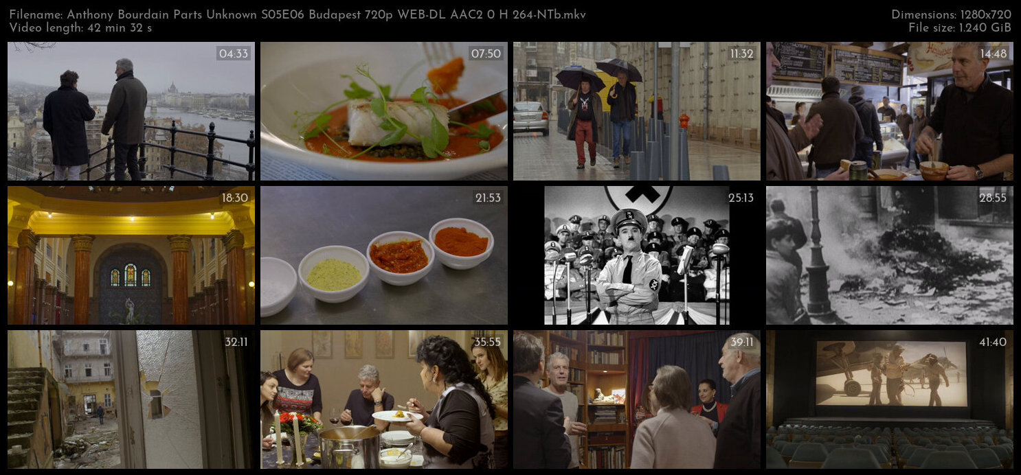 Anthony Bourdain Parts Unknown S05E06 Budapest 720p WEB DL AAC2 0 H 264 NTb TGx