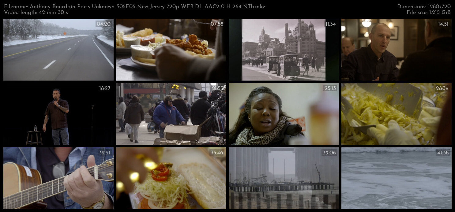 Anthony Bourdain Parts Unknown S05E05 New Jersey 720p WEB DL AAC2 0 H 264 NTb TGx