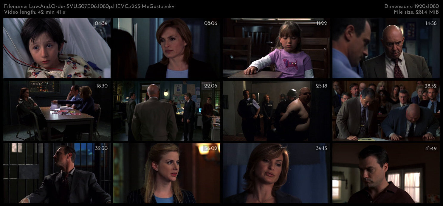 Law And Order SVU S07E06 1080p HEVC x265 MeGusta TGx