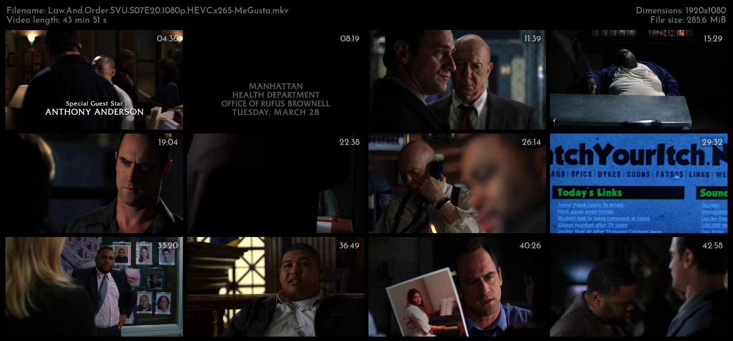 Law And Order SVU S07E20 1080p HEVC x265 MeGusta TGx