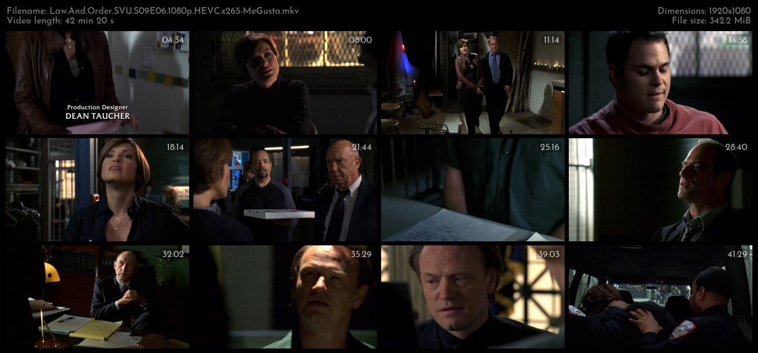 Law And Order SVU S09E06 1080p HEVC x265 MeGusta TGx